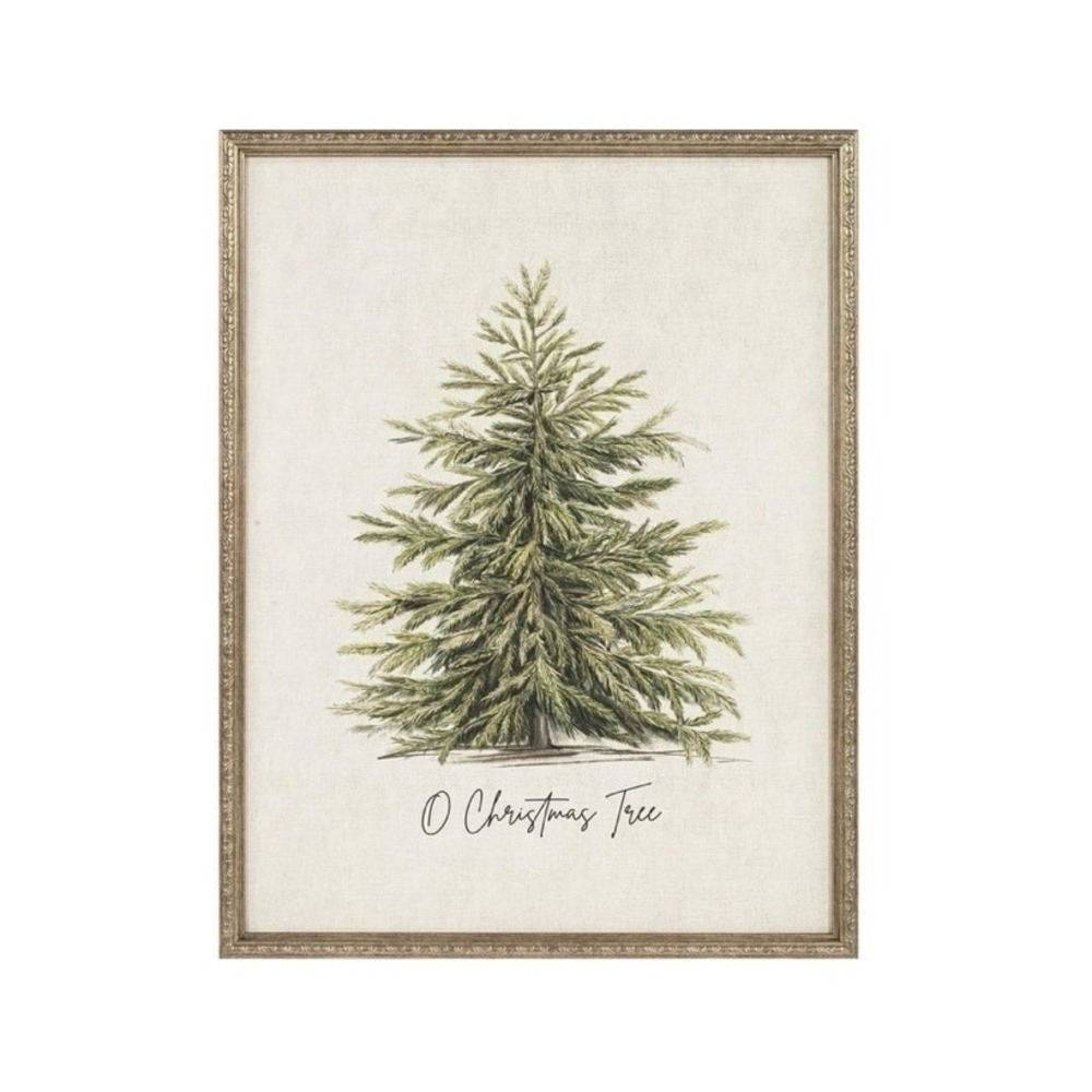 My Texas House O Christmas Tree Framed Holiday Wall Art, 18x24